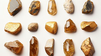 collection of kinds of stones HD 8K wallpaper Stock Photographic Image  - obrazy, fototapety, plakaty