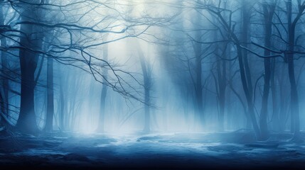 foggy nature blue misty dawn illustration mist outdoor, light mystery, morning fantasy foggy nature blue misty dawn