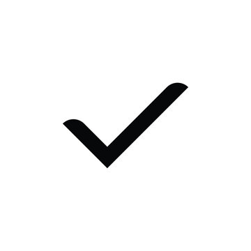 check icon on white background element for design