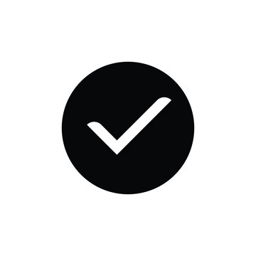 check icon on white background element for design