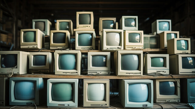 Vintage Computer old Monitors
