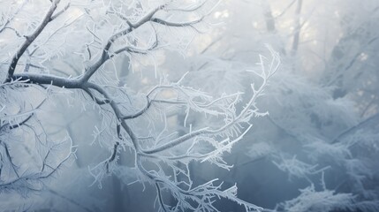 natural frost environment foggy frost illustration tree winter, landscape plant, branch snow natural frost environment foggy frost