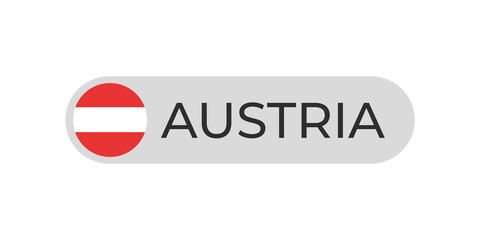 Austria flag with text transparent background file format png, Austria text lettering template illustration for tittle design, austria country with circle flag