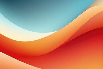 A seamless color gradient enhances the dynamic flow of waves, creating an abstract background that exudes energy and vibrancy. Illustration