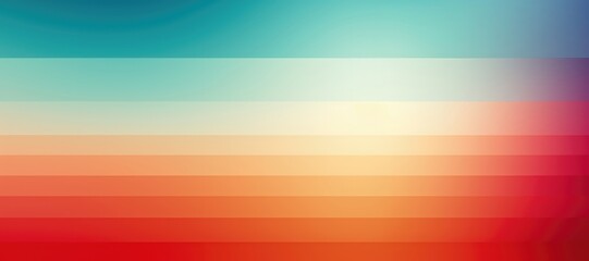 In a wide-format composition, a seamless color gradient incorporates horizontal stripes, creating a visually dynamic and captivating abstract background. Illustration