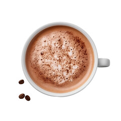 Hot Chocolate, transparent background, isolated image, generative AI