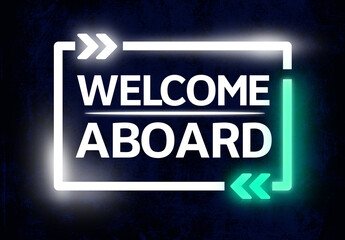 Fototapeta premium Welcome Aboard. Business Recruiting Concept