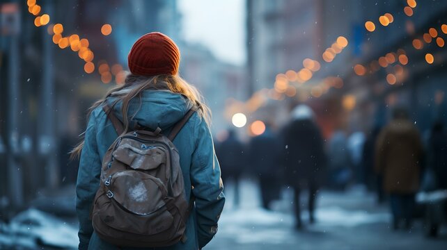 Eiskalte Realität: Obdachlose Person in der winterlichen Kälte – Beitragsbild für soziale Sensibilisierung