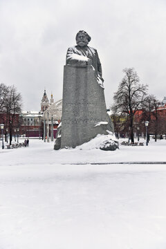 Karl Marx monument in Moscow
