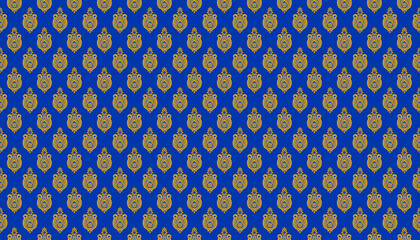 seamless pattern with blue 