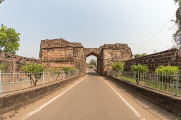 Fototapeta na wymiar The famous Barabati Fort gate, Cuttack, Odisha, India.