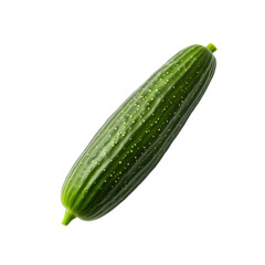 Fresh cucumber isolated on transparent background
