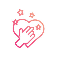 Honesty icon isolate white background vector stock illustration.