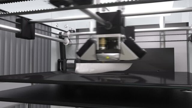 jaw, Mandible, bone, orthopedist, being 3d 3d Printed, timelapse of medical prosthesis bionic. prints model accelerated. healthcare future developments in surgery and engineering.  