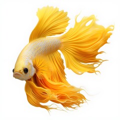 fish isolated, yellow tang fish, fish isolated on white, 