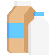 milk multi color icon