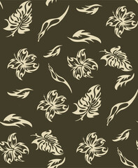 seamless flower pattern vector background