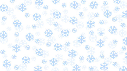 Blue and white seamless background with snowflakes