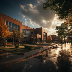 a model c high school, modern
