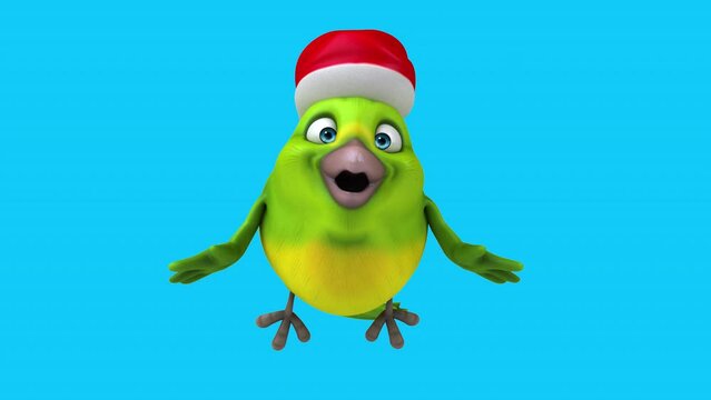 Fun 3D cartoon bird (with alpha channel included)