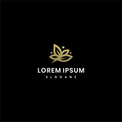 Obraz premium Icon flower ornament logo. abstract beauty flower logo design.