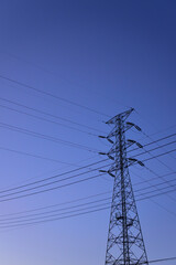 Big sky and steel tower