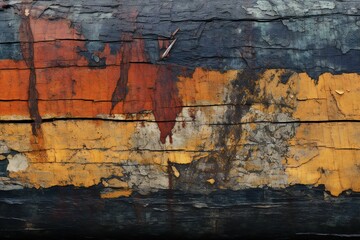 The texture of the bark of an old ship,  The surface of the old ship