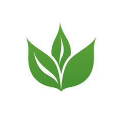 Electric company filled green logo. Sustainability business value. Leaf simple icon. Design element. Created with artificial intelligence. Ai art for corporate branding, marketing campaign