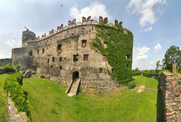 Fototapeta na wymiar Bolków Castle (German: Bolkoburg) - located in Bolków on Zamkowe Wzgórze, Poland