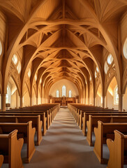 Interior view of the Cathedral Church
