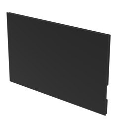 3D rendering illustration of a wall mounted flat TV mockup