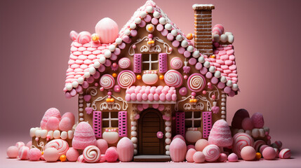 christmas toy house HD 8K wallpaper Stock Photographic Image 