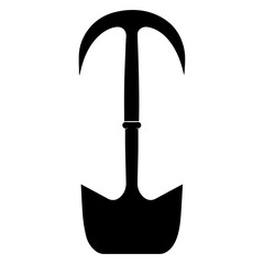 Shovel Icon. Gardening Vector Illustration black color