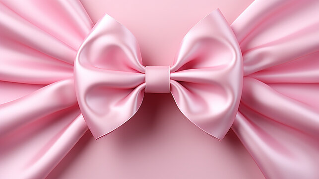 pink satin ribbon HD 8K wallpaper Stock Photographic Image 