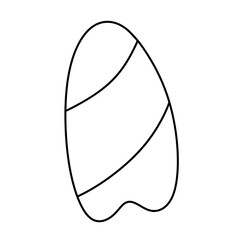 surf board summer line Icon.