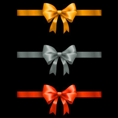 set of bows with ribbons,  professional graphic resource