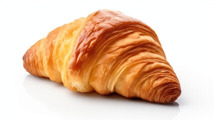 Freshly baked butter croissant, Crispy and yummy.
