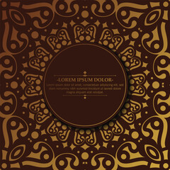 Luxury calligraphy ornament frame line design