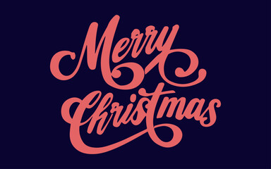Midnight Blue Merry Christmas Greetings Card
