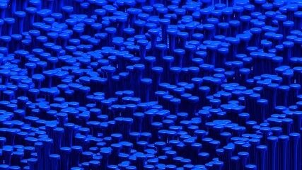 3D Abstract Blue Shape Background