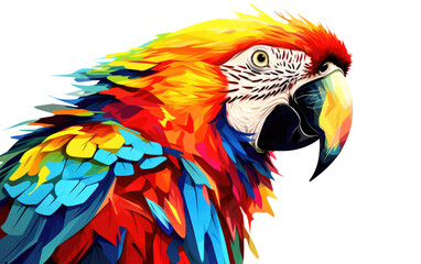 Vibrant Plumage Parrot On Transparent PNG