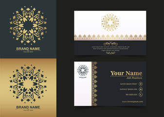 Luxury ornamental logos and business cards template