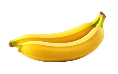 Golden Glow of Ripe Banana On Transparent PNG