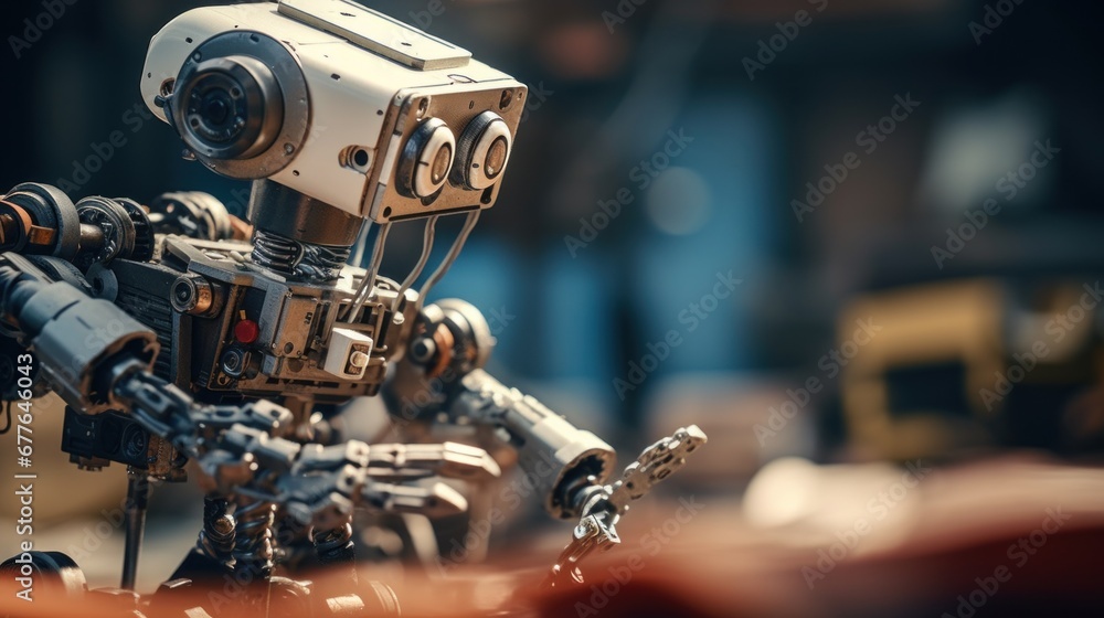 Poster robot is a robot that can be used in many different ways, ai