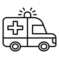 Ambulance icon design, illustration design