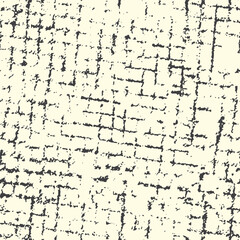 Seamless pattern, repeat texture with ink cell. Abstract background, print design with a checkered, mesh pattern of black lines on a white surface. Vector illustration.