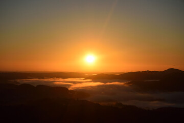 Sea of clouds in early morning