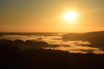 Sea of clouds in early morning