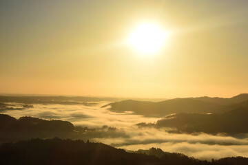 Sea of clouds in early morning