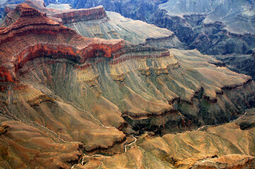 Aerial View Grand Canyon Arizona